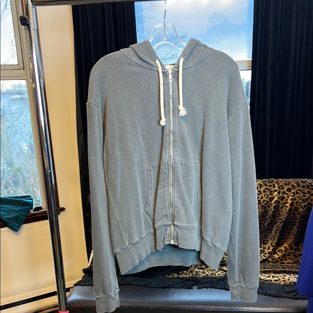 Men's Gray Zip-Up Hoodie